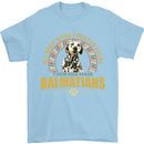 A Dalmatian Dog Mens T-Shirt 100% Cotton Light Blue