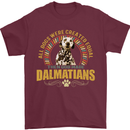 A Dalmatian Dog Mens T-Shirt 100% Cotton Maroon