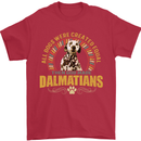 A Dalmatian Dog Mens T-Shirt 100% Cotton Red