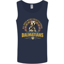 A Dalmatian Dog Mens Vest Tank Top Navy Blue