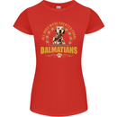 A Dalmatian Dog Womens Petite Cut T-Shirt Red