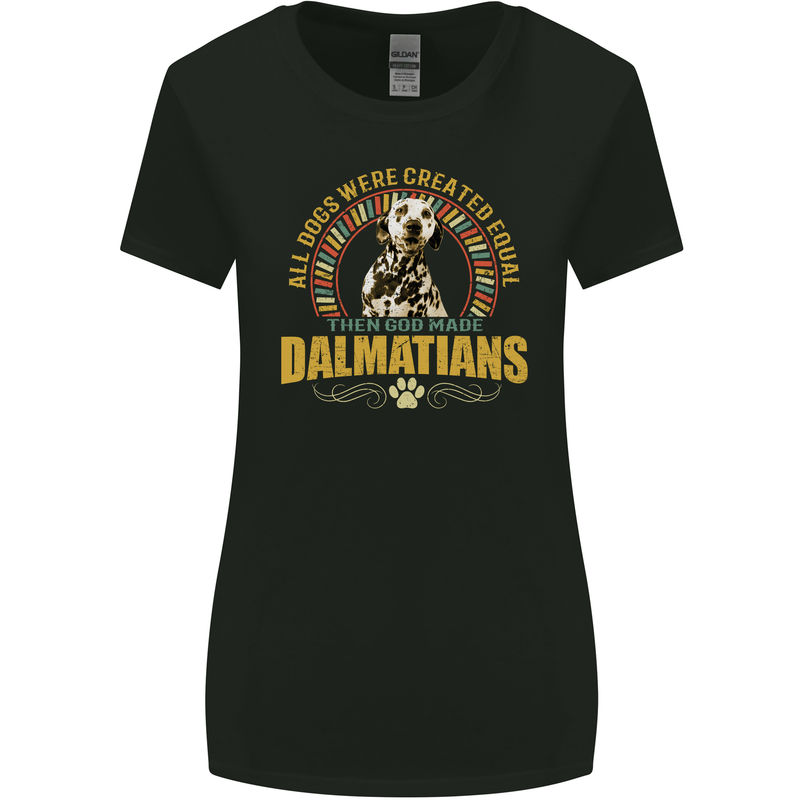 A Dalmatian Dog Womens Wider Cut T-Shirt Black