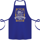 A Day Without Beer? Funny Alcohol Cotton Apron 100% Organic Royal Blue