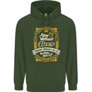 A Day Without Beer? Funny Alcohol Mens 80% Cotton Hoodie Forest Green