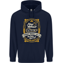 A Day Without Beer? Funny Alcohol Mens 80% Cotton Hoodie Navy Blue