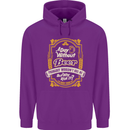 A Day Without Beer? Funny Alcohol Mens 80% Cotton Hoodie Purple