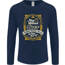 A Day Without Beer? Funny Alcohol Mens Long Sleeve T-Shirt Navy Blue
