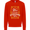 A Day Without Beer? Funny Alcohol Mens Sweatshirt Jumper Bright Red