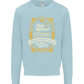 A Day Without Beer? Funny Alcohol Mens Sweatshirt Jumper Light Blue
