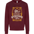A Day Without Beer? Funny Alcohol Mens Sweatshirt Jumper Maroon