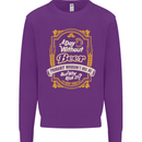 A Day Without Beer? Funny Alcohol Mens Sweatshirt Jumper Purple