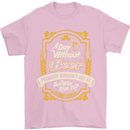 A Day Without Beer? Funny Alcohol Mens T-Shirt Cotton Gildan Light Pink