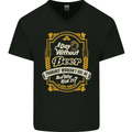 A Day Without Beer? Funny Alcohol Mens V-Neck Cotton T-Shirt Black