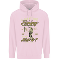 A Day Without Fishing Funny Fisherman Childrens Kids Hoodie Light Pink