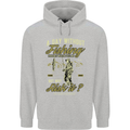 A Day Without Fishing Funny Fisherman Childrens Kids Hoodie Sports Grey