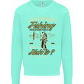 A Day Without Fishing Funny Fisherman Mens Sweatshirt Jumper Peppermint