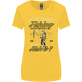 A Day Without Fishing Funny Fisherman Womens Wider Cut T-Shirt Yellow