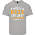 A Day Without Music Tekno Hip Hop Metal Mens Cotton T-Shirt Tee Top Sports Grey