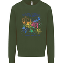 A Day Without Video Games Kids Sweatshirt Jumper Forest Green