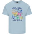 A Day Without Video Games Kids T-Shirt Childrens Light Blue