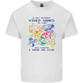 A Day Without Video Games Kids T-Shirt Childrens White