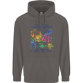 A Day Without Video Games Mens 80% Cotton Hoodie Charcoal