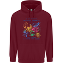 A Day Without Video Games Mens 80% Cotton Hoodie Maroon