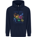 A Day Without Video Games Mens 80% Cotton Hoodie Navy Blue