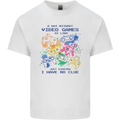 A Day Without Video Games Mens Cotton T-Shirt Tee Top White