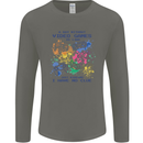 A Day Without Video Games Mens Long Sleeve T-Shirt Charcoal