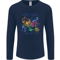 A Day Without Video Games Mens Long Sleeve T-Shirt Navy Blue