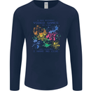 A Day Without Video Games Mens Long Sleeve T-Shirt Navy Blue