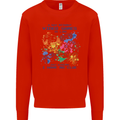 A Day Without Video Games Mens Sweatshirt Jumper Bright Red