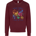 A Day Without Video Games Mens Sweatshirt Jumper Maroon