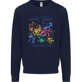 A Day Without Video Games Mens Sweatshirt Jumper Navy Blue