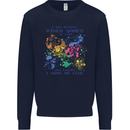 A Day Without Video Games Mens Sweatshirt Jumper Navy Blue