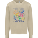 A Day Without Video Games Mens Sweatshirt Jumper Sand