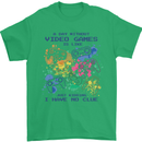 A Day Without Video Games Mens T-Shirt Cotton Gildan Irish Green