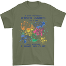 A Day Without Video Games Mens T-Shirt Cotton Gildan Military Green
