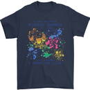 A Day Without Video Games Mens T-Shirt Cotton Gildan Navy Blue