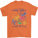 A Day Without Video Games Mens T-Shirt Cotton Gildan Orange