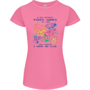 A Day Without Video Games Womens Petite Cut T-Shirt Azalea