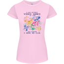 A Day Without Video Games Womens Petite Cut T-Shirt Light Pink