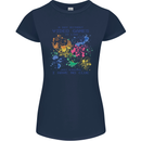 A Day Without Video Games Womens Petite Cut T-Shirt Navy Blue