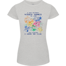 A Day Without Video Games Womens Petite Cut T-Shirt Sports Grey