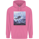 A Deep Sea Scuba Diver Diving Childrens Kids Hoodie Azalea