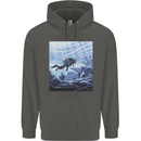 A Deep Sea Scuba Diver Diving Childrens Kids Hoodie Storm Grey