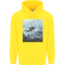 A Deep Sea Scuba Diver Diving Childrens Kids Hoodie Yellow