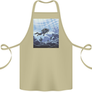 A Deep Sea Scuba Diver Diving Cotton Apron 100% Organic Khaki