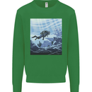 A Deep Sea Scuba Diver Diving Kids Sweatshirt Jumper Irish Green